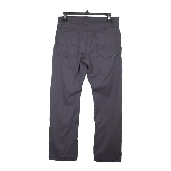prAna Brion Pant Mens 28Wx25.5L Gray Straight Leg Nylon Stretch Outdoor - Picture 2 of 8
